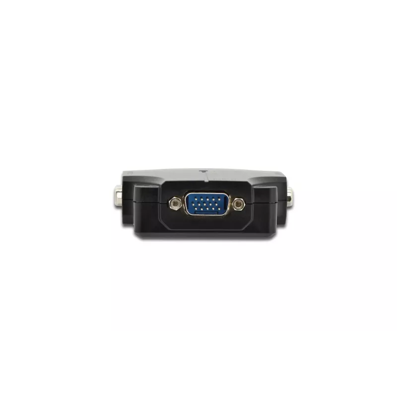 DIGITUS DS-41120-1 Rozdzielacz VGA 2-portowy, obudowa plastikowa, 350 MHz, HDSUB 15/M na 2x HDSUB 15/F, 1080p
