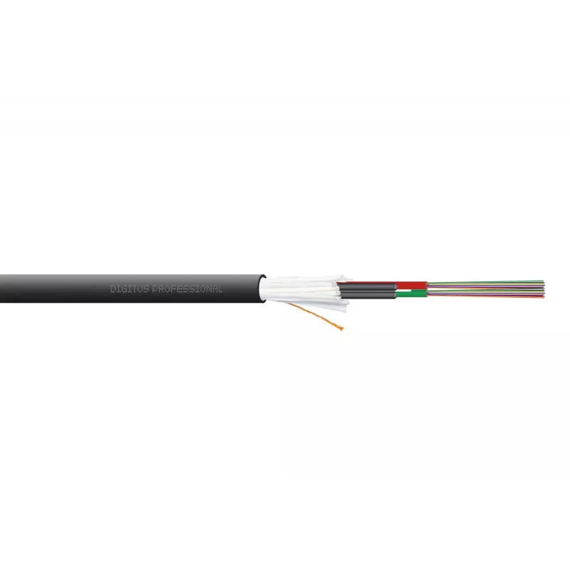DIGITUS Kabel instalacyjny wewnętrzny/zewnętrzny A/I-DQ (ZN) BH 9/125µm OS2, 24 włókna, CPR Dca, LSZH