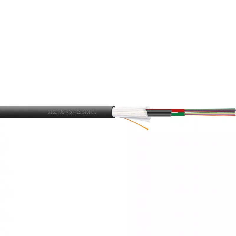DIGITUS Kabel instalacyjny wewnętrzny/zewnętrzny A/I-DQ (ZN) BH 9/125µm OS2, 24 włókna, CPR Dca, LSZH