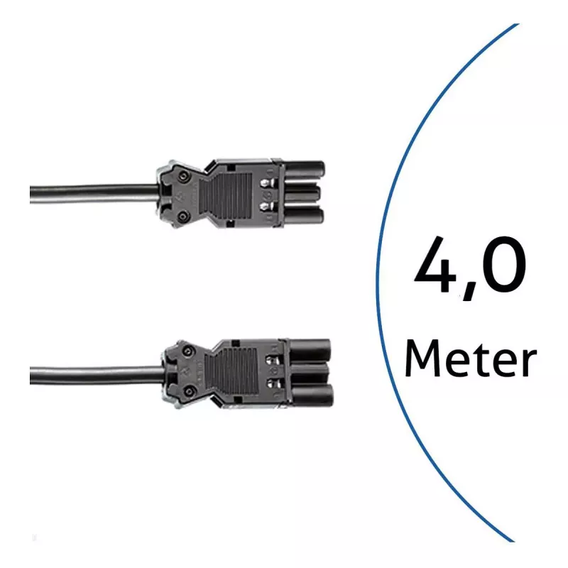 BACHMANN GST18i3 Przedłużacz zasilający 4m Czarny