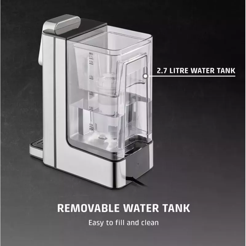 CASO HW 666 Inox Turbo Hot Water Dispenser 2.7L 2600W Stal nierdzewna/Czarny