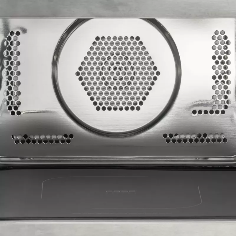 CASO Chef HCMG 25 Kuchenka mikrofalowa - 900W, z konwekcją i grillem, 25L, stal nierdzewna