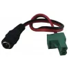 Przewód adaptera Synergy 21 LED DC Power Jack do KEFA Phoenix, żeński 5,5x2,1mm na męską wtyczkę 2-pin, 15cm, czarny