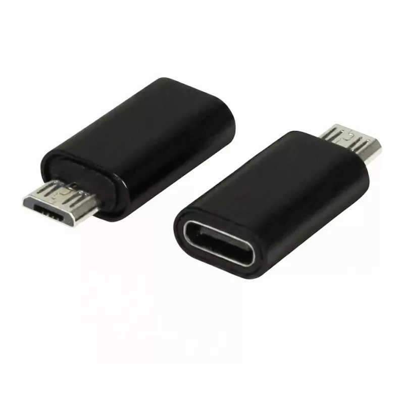 Synergy21 ALLTRAVEL USB-C Męski do Micro-USB Żeński Kabel Adapter - Czarny