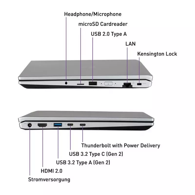 TERRA MOBILE 1551R i5-1335U W11P 15.6 inch Full HD IPS Laptop, 16GB RAM, 500GB SSD, niemiecka klawiatura