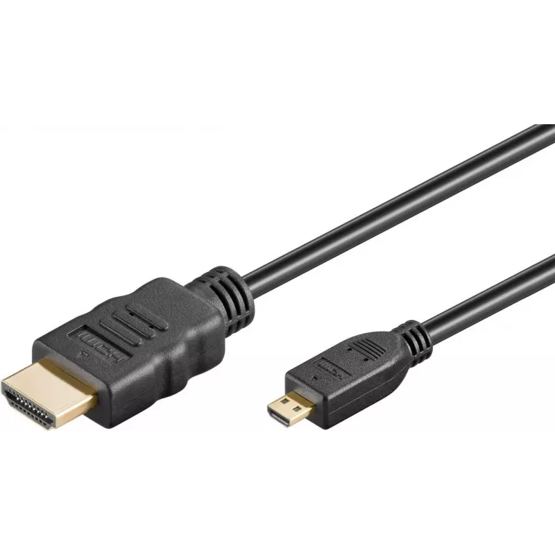 Goobay Ultra High-Speed HDMI Cable Micro-HDMI 8K 60 Hz 2 m Czarny