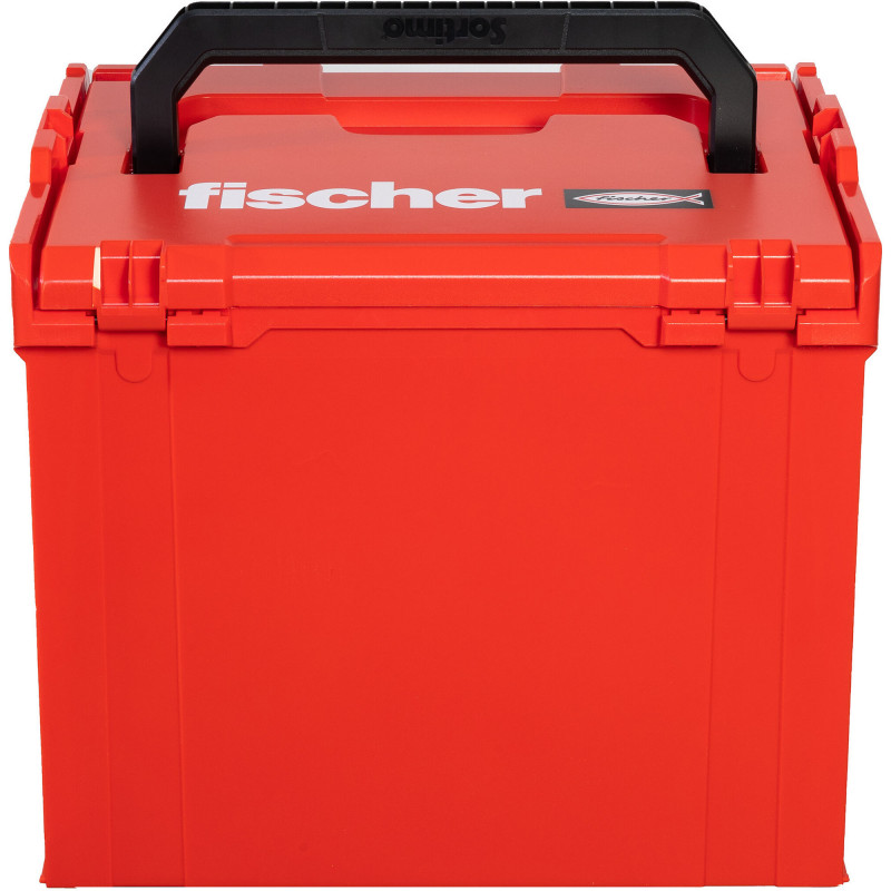FISCHER L-BOXX FLB 374 Puste Pudełko Narzędziowe, Czerwono-Czarne