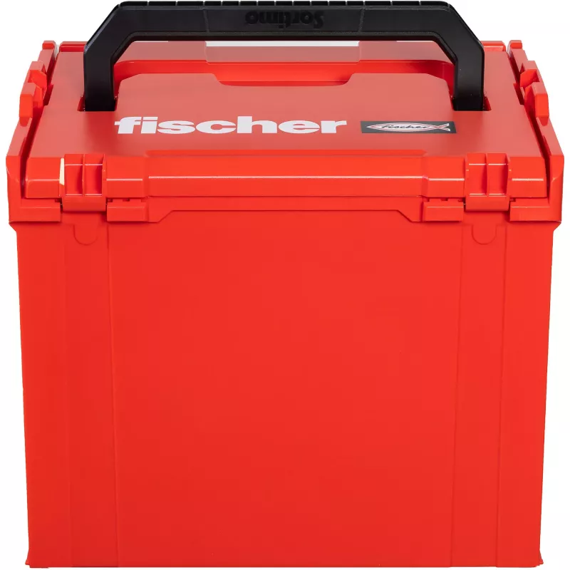 FISCHER L-BOXX FLB 374 Puste Pudełko Narzędziowe, Czerwono-Czarne