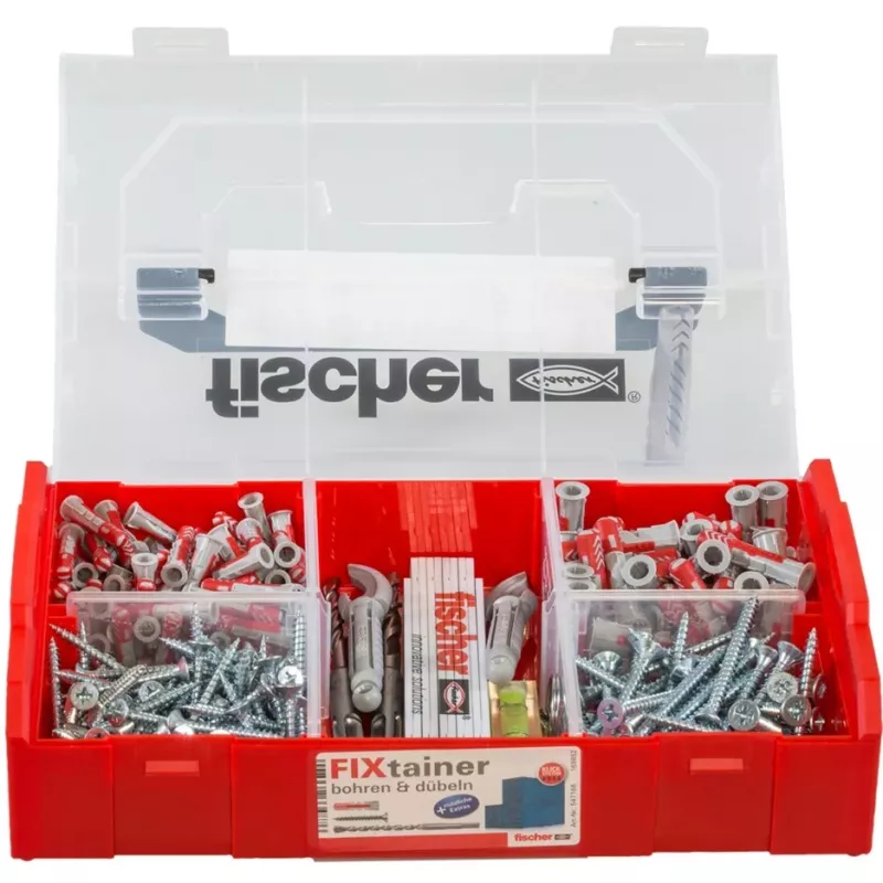 Fischer FIXtainer Zestaw wierteł i kołków 160 sztuk