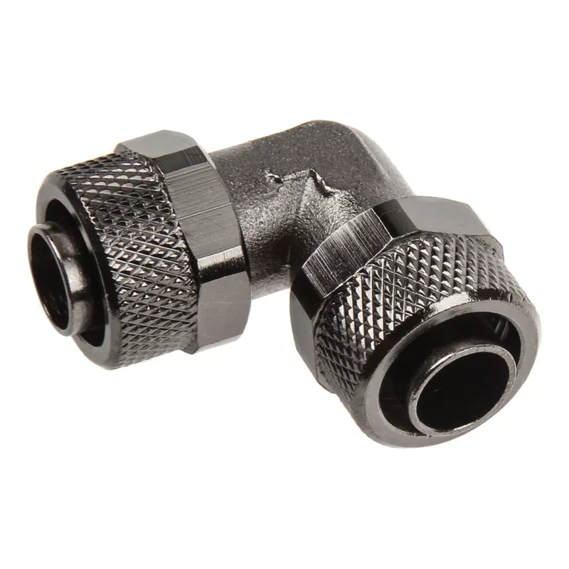 Adapter kątowy 90° 13/10mm na 13/10mm - Nikiel Czarny