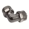 Adapter kątowy 90° 13/10mm na 13/10mm - Nikiel Czarny