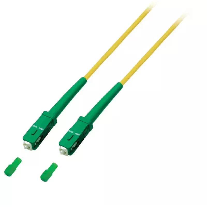 EFB Elektronik Kabel sieciowy SC/APC Single Mode (M) 2m Duplex OS2 LSZH Żółty