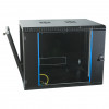 EFB 19 inch Wall Mount Enclosure 9U, Fixed, Single Section, RAL 9005, Depth 600 mm