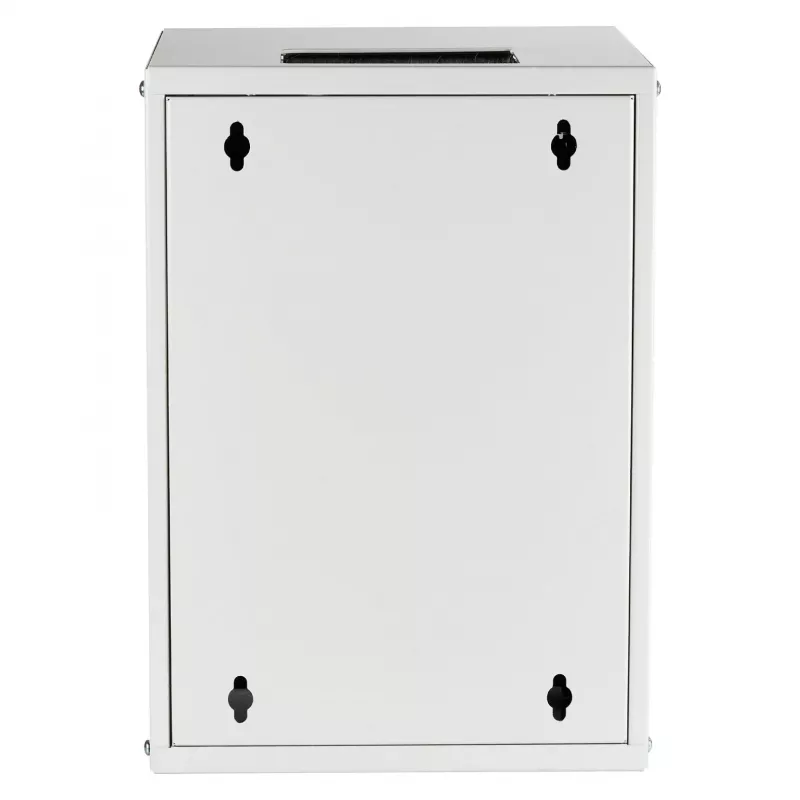EFB 10-Inch Wall Mount Cabinet 9U 300mm Depth Light Grey (RAL 7035) with Safety Glass Door