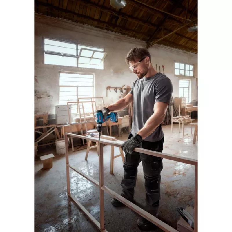 Bosch GSB 18V-25 Professional Wiertarko-wkrętarka udarowa akumulatorowa, pojedyncze opakowanie, 18V, niebiesko-czarna, bez akumulatora