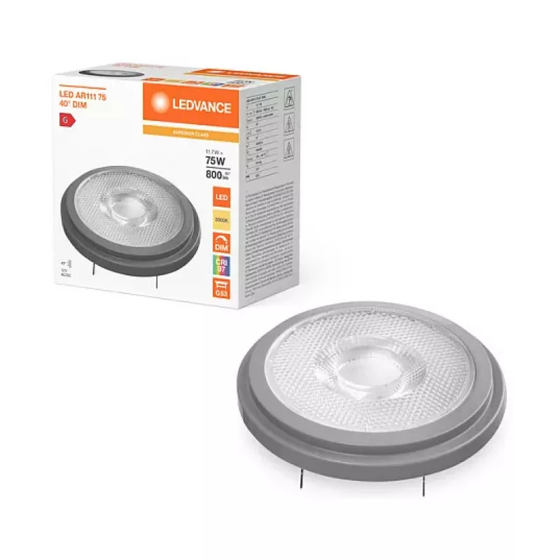 OSRAM AR111 75 40 11.7W 930 G53 S LED Reflektor 800 lm 3000K G53 Ściemnialna