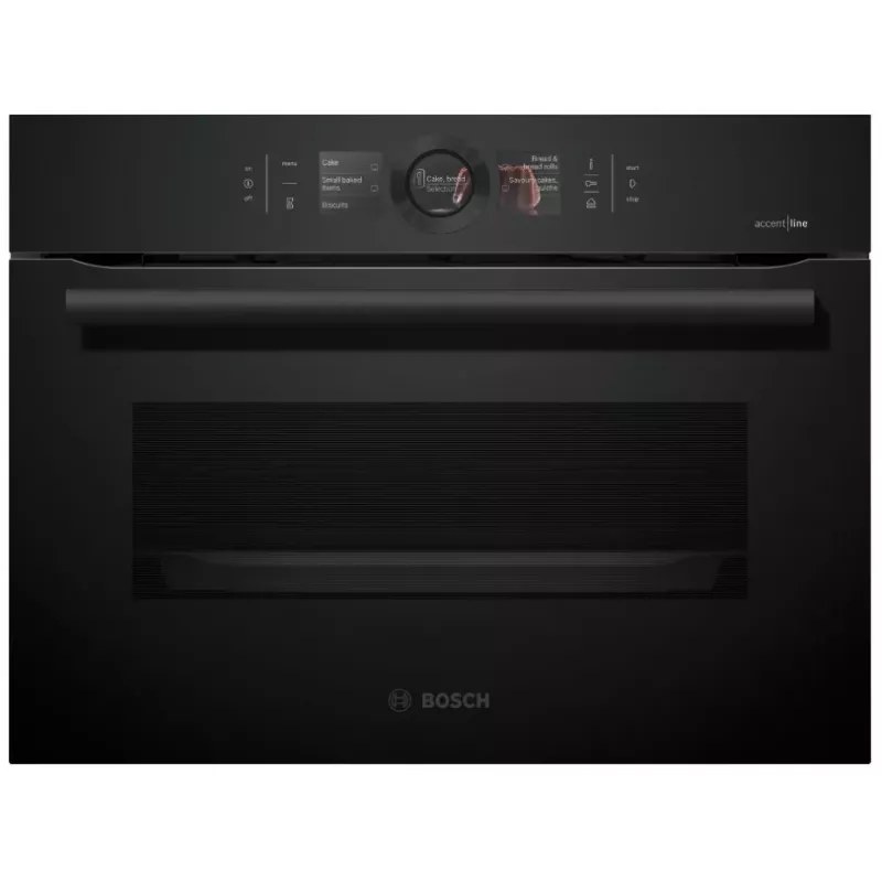 Bosch CSG856RC7 Wbudowany piekarnik kompaktowy z funkcją pary, 47L, sterowanie dotykowe, Home Connect