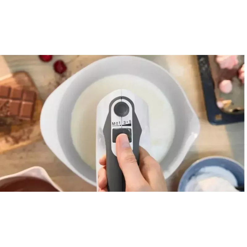 Bosch MFQ37480 ErgoMixx Mikser ręczny, 750 W, Biały/Szary