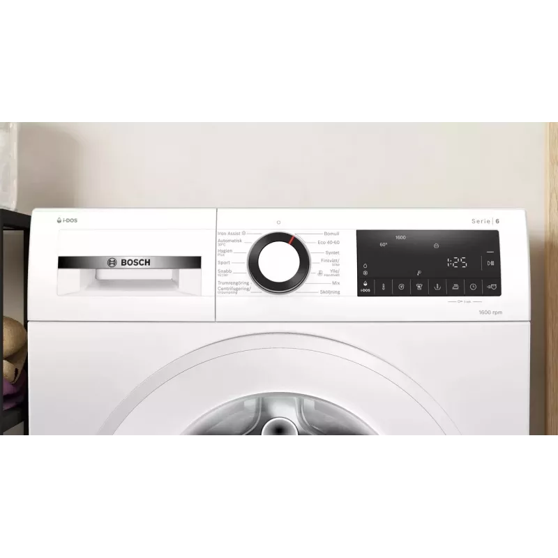 Bosch WGG256FLSN Wolnostojąca Pralka Ładowana od Przodu, 10 kg, 1600 obr/min, Klasa Energetyczna A, Biała