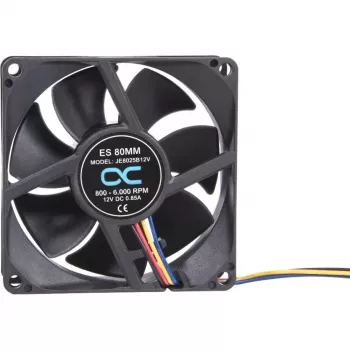 Alphacool ES 80mm 800-6000 RPM Wentylator 80x80x25mm (Czarny, Łożysko kulkowe, PWM, 80 mm)