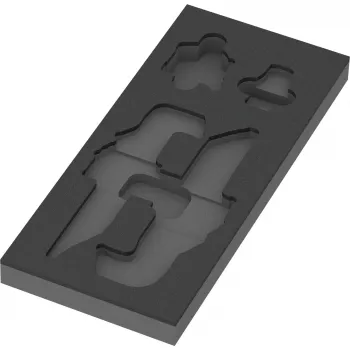 WERA 9840 Wkładka piankowa do zestawu kluczy imbusowych L-Key Set 1 (czarno-szara, do wózka warsztatowego Tool Rebel)