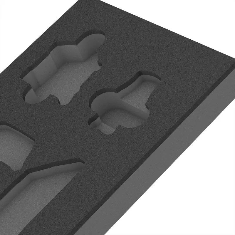WERA 9840 Wkładka piankowa do zestawu kluczy imbusowych L-Key Set 1 (czarno-szara, do wózka warsztatowego Tool Rebel)