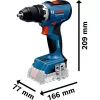 BOSCH Power Tools 18V Professional Combo Kit: Młotowiertarka GBH 18V-22 + Wiertarko-wkrętarka GSR 18V-65 + Klucz udarowy GDX 18V-285 (Niebieski/Czarny, 3x akumulatory 5.0Ah Li-Ion, torba narzędziowa)