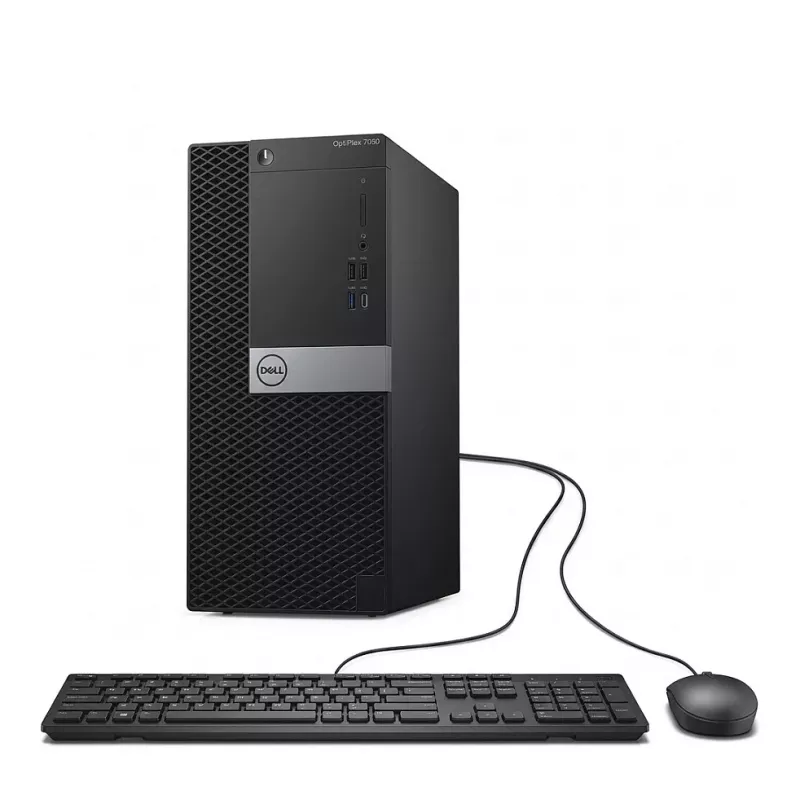 Dell OptiPlex 7070 MT Desktop PC, Intel Core i5-9500, 16GB RAM, 512GB SSD + 2TB HDD, Windows 11 Pro, Czarny