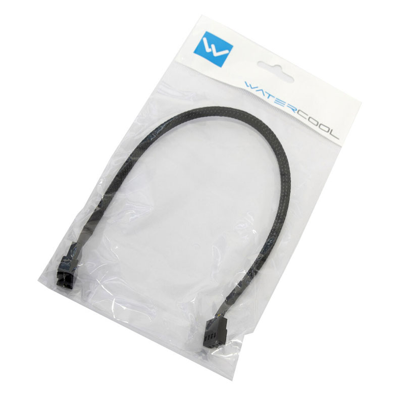 Watercool 4-Pin PWM Extension Cable, Black - 30cm