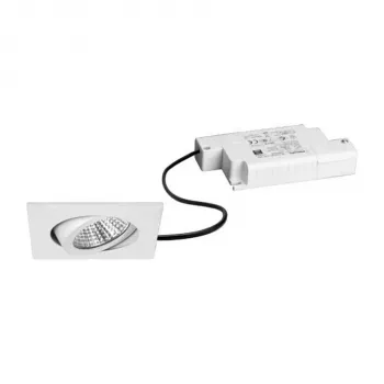 Brumberg 39365073 LED Recessed Spotlight Set BB05 Square White 3000K 6W 230V Phase Dimmable Swivel