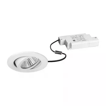 Brumberg 39353073 DAMITA LED Reflektor sufitowy Okrągły Biały 6W 230V IP65 Obrót Ściemnialny Phase-Cut 3000K Ciepła Biel