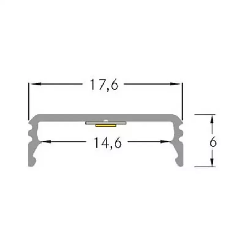Brumberg 53380262 AB-Profil QUALITYFLEX Aluminium Profile 2000mm