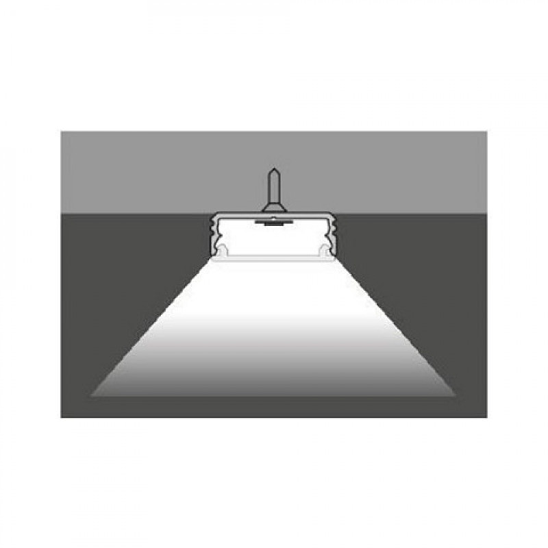 Brumberg 53380262 AB-Profil QUALITYFLEX Aluminium Profile 2000mm