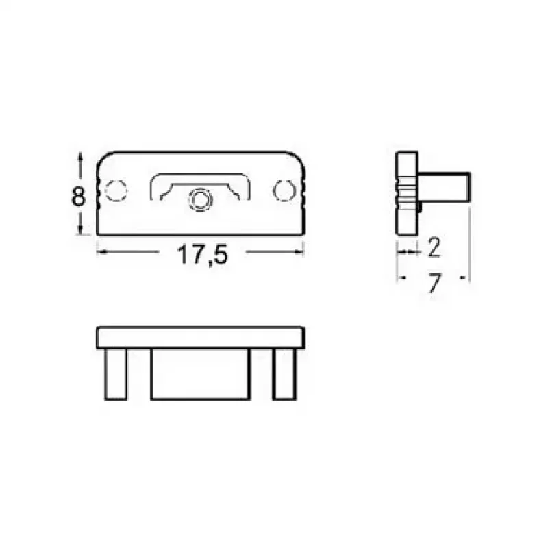 Brumberg 53038260 Zestaw zaślepek QUALITYFLEX Biały (RAL 9016)