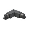 Brumberg 87126080 90° Corner Connector for ONETRACK DALI 3-Phase Track System, Black