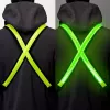 EasyPix StreetGlow L/XL LED Safety Vest dla Dorosłych - Ładowalny, 3 Tryby, Czarny