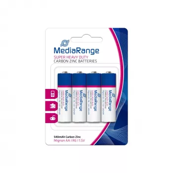 MEDIARANGE MRBAT144 Bateria węglowo-cynkowa AA 1,5V, 4 szt.