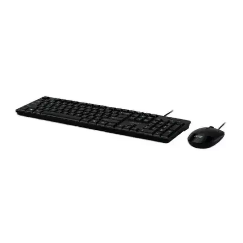Acer AAK400 Wired Keyboard and Mouse Combo - US Layout - Black - Retail Pack