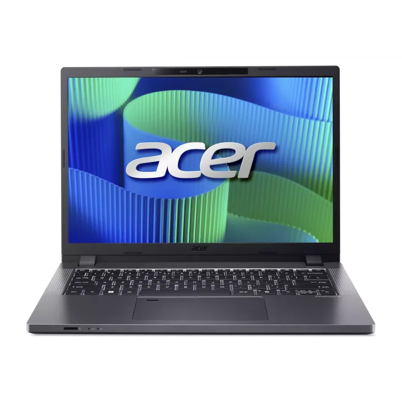 Acer TravelMate TMP214-55-G2-TCO-37X6 14 cal WUXGA Intel Core 3 100U 16 GB DDR5 512 GB SSD Intel Iris Xe Graphics Windows 11 Pro English Keyboard Podświetlana Acer Grey