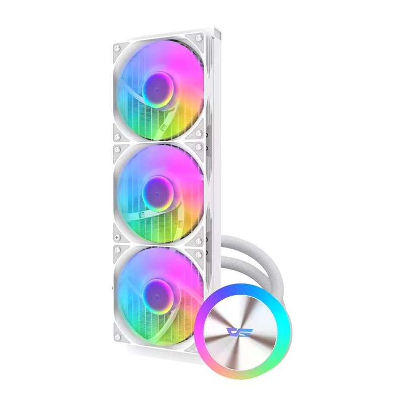 Darkflash DG360 CPU Cooler (White) - 360mm AIO Liquid Cooler z ARGB