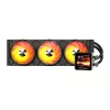 DARKFLASH DE360 Black All-in-One Liquid CPU Cooler, 360mm Radiator, 3x 120mm PWM Fans, White LED Pump