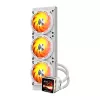 DARKFLASH DE360 White 360mm All-in-One Liquid CPU Cooler z białym podświetleniem pompy LED, 3x120mm wentylatory PWM