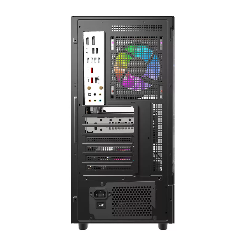 DarkFlash DS950 Mid-Tower Computer Case (Black) z 6 preinstalowanymi wentylatorami ARGB