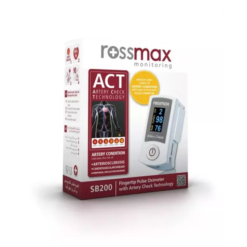 Rossmax SB200 Pulse Oximeter Fingertip z technologią Artery Check