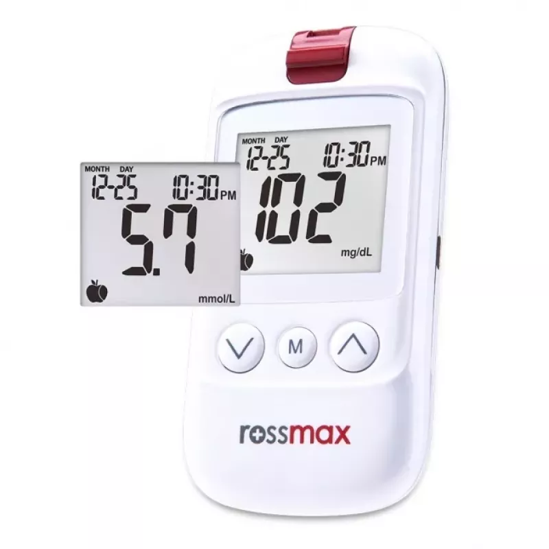 ROSSMAX HS200 BT Urządzenie do monitorowania poziomu glukozy we krwi z Bluetooth