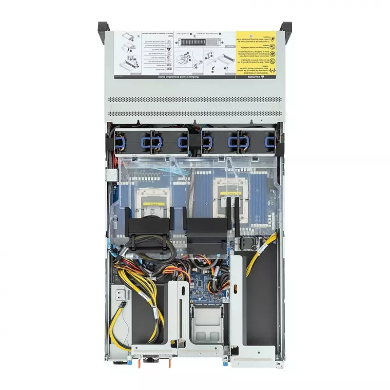 GIGABYTE R283-ZF1-AAL1 Rev. 3.x 2U Rack Server Barebone, Dual Socket SP5, AMD EPYC 9004, 24x DDR5, 24x 2.5 inch Hot-Swap, 2x 1600W PSU