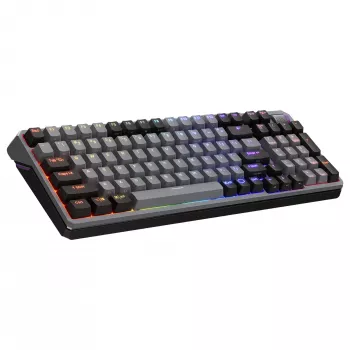 Cooler Master MK770 Bezprzewodowa Klawiatura Mechaniczna (Francuski AZERTY) - Przełączniki Kailh Box V2 Red, Podświetlenie RGB, Hot-Swappable, Gasket Mount, Bateria 4000mAh, Magnetyczna Podpórka pod Nadgarstki