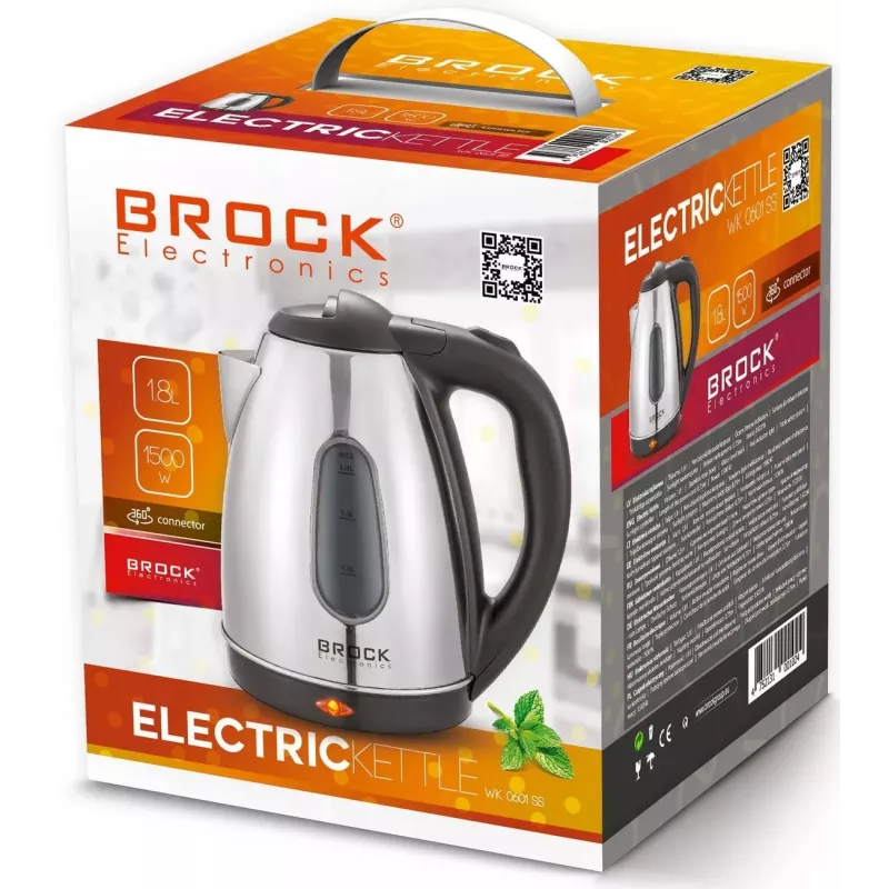 Czajnik elektryczny Brock WK 0601 SS 1.7L 2200W Stal nierdzewna
