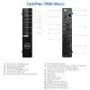 DELL Renewed Grade A OptiPlex 7080 Micro Intel Core i5-10500T 16GB RAM 256GB SSD Intel UHD Graphics 630 Windows 11 Pro