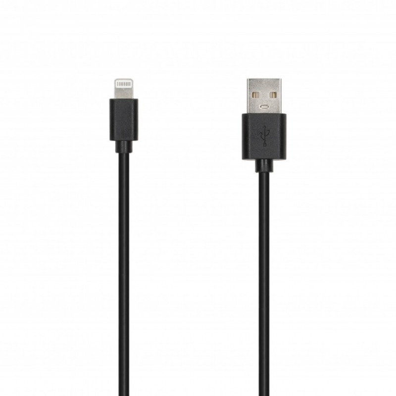 SEEK TOTI USB-A do Lightning, 2m PVC Kabel danych 2A (non-MFI), Czarny